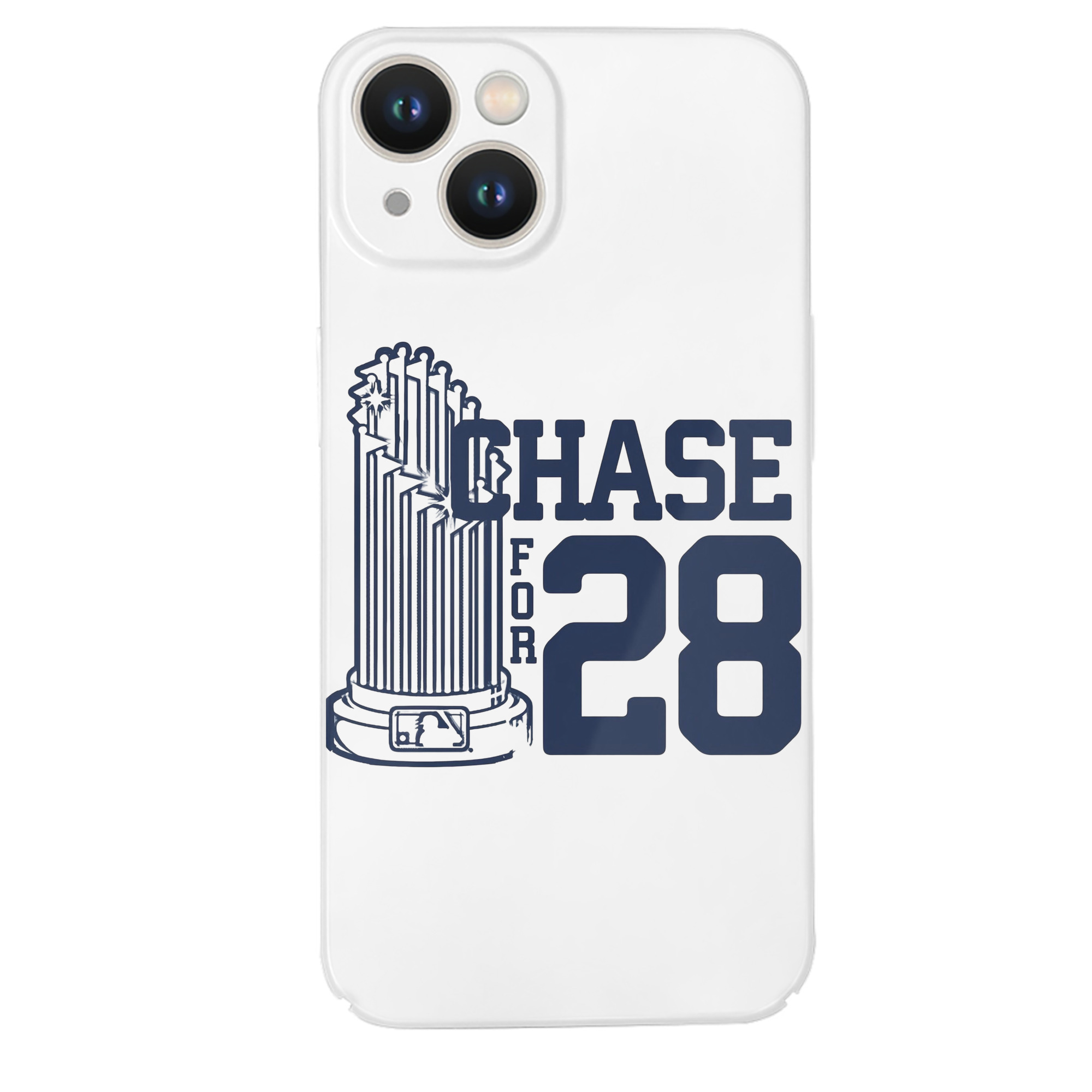 New York Yankees Chase For 28 IPhone 14 Series Full-Cover Hard Case – Shockproof With Raised Camera Protection – Precise Cutouts, Wireless Charging Compatible – Durable, Anti-Yellowing, Easy To Clean